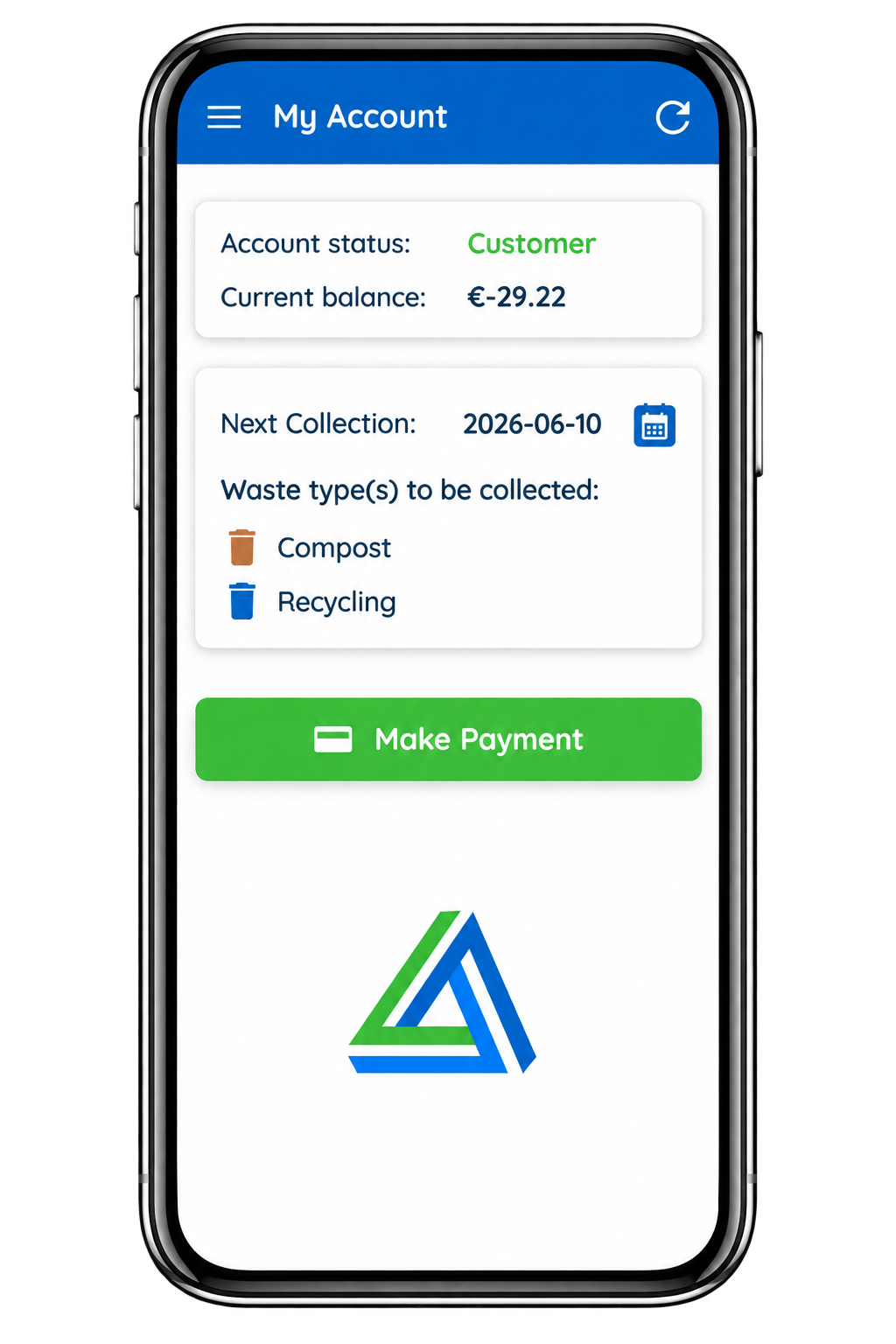 AES Recycling mobile app